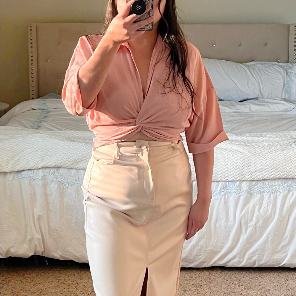 Dusty Rose Crop Top